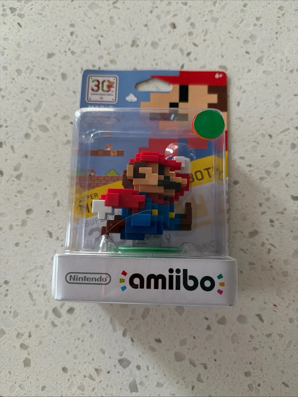 Nintendo amiibo 8-Bit Mario Figure - Red/Blue